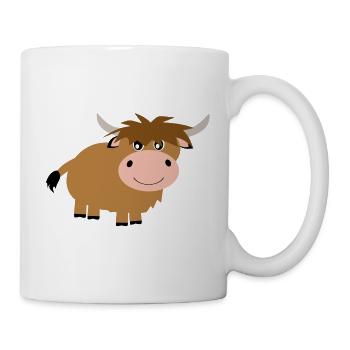 Highland Cattle Cow - Mug - white - Right