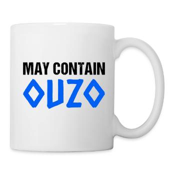 May Contain Ouzo - Tasse - Weiß - Rechts