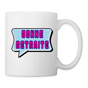RETRAITE. RETRAITE. RETRAITEE. RETRAITE - Mug blanc - blanc - Droite