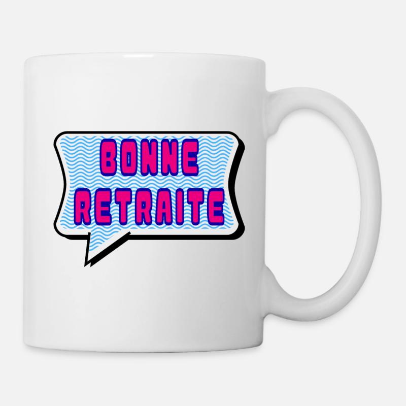 RETRAITE. RETRAITE. RETRAITEE. RETRAITE - Mug blanc - blanc