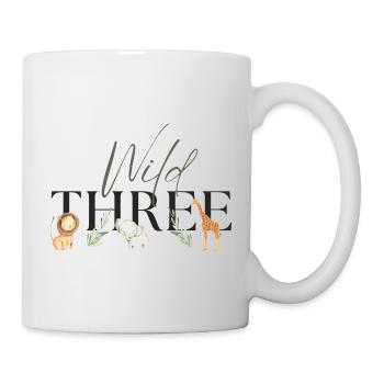 Wild One Safari third three Birthday Birthday3 - Mug - white - Right