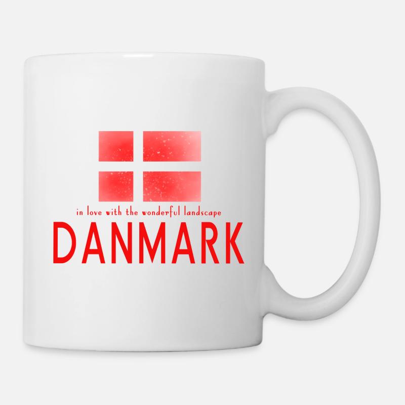 Danemark, Danemark - Mug blanc - blanc