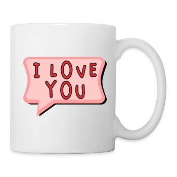 SAINT VALENTINE. bachelorette party. I LOVE YOU. I LOVE YOU. LOVE - Mug - white - Right
