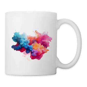 colorful smoke - Mug - white - Right