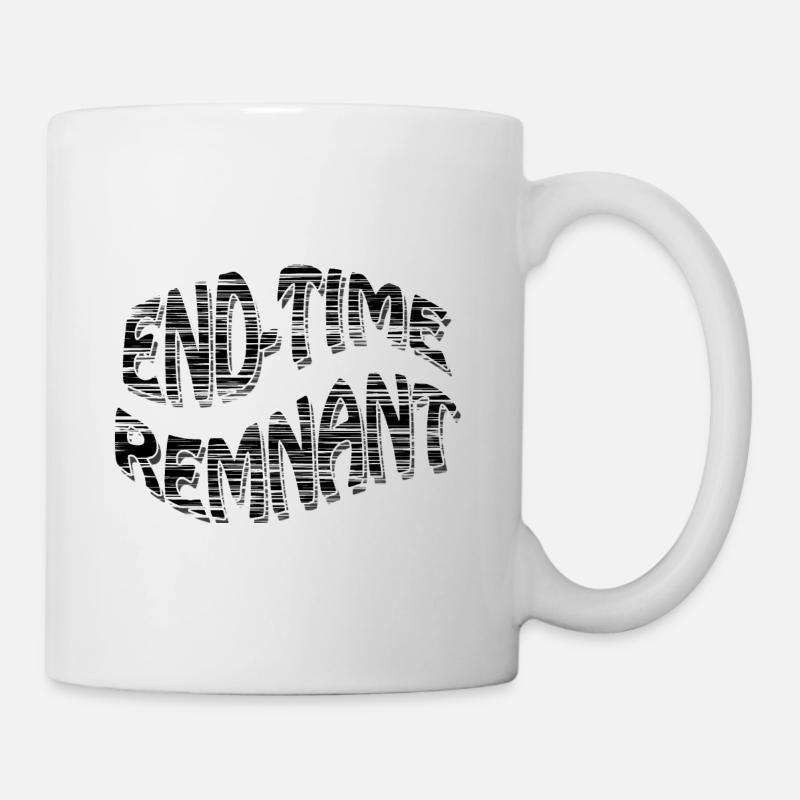 End time Remnant black (Transparent) - Mug - white