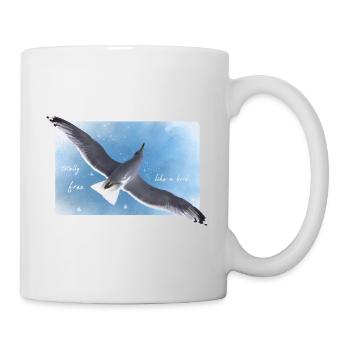 frei sein Freiheit - Tasse - Weiß - Rechts
