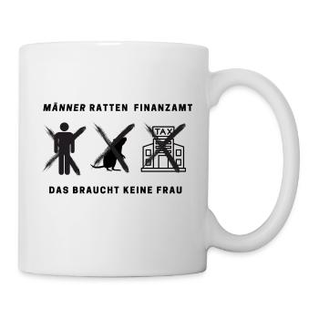 Männer Ratten Finanzamt - Tasse - Weiß - Rechts