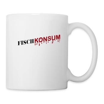 Fischkonsum Logo - Tasse - Weiß - Rechts