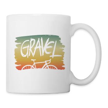 Gravel Cycle Tour Gravel Bike Cycling Mountain Bike - Mug - white - Right