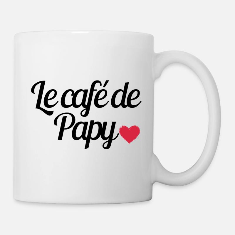 Le café de Papy - Mug blanc - blanc
