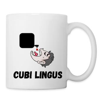 cubi lingus - Mug blanc - blanc - Droite