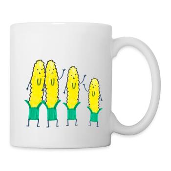 Einen schönen Herbst! Ja, es ist MAIS! - Tasse - Weiß - Rechts