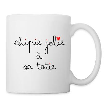 Chipie jolie à sa tatie - Mug blanc - blanc - Droite