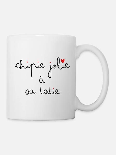 Chipie jolie à sa tatie - Mug blanc - blanc