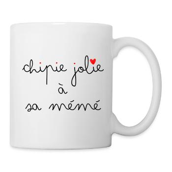 Chipie jolie à sa Mémé - Mug blanc - blanc - Droite