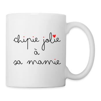 Chipie jolie à sa Mamie - Mug blanc - blanc - Droite