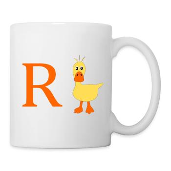 Rente Ente - Tasse - Weiß - Rechts
