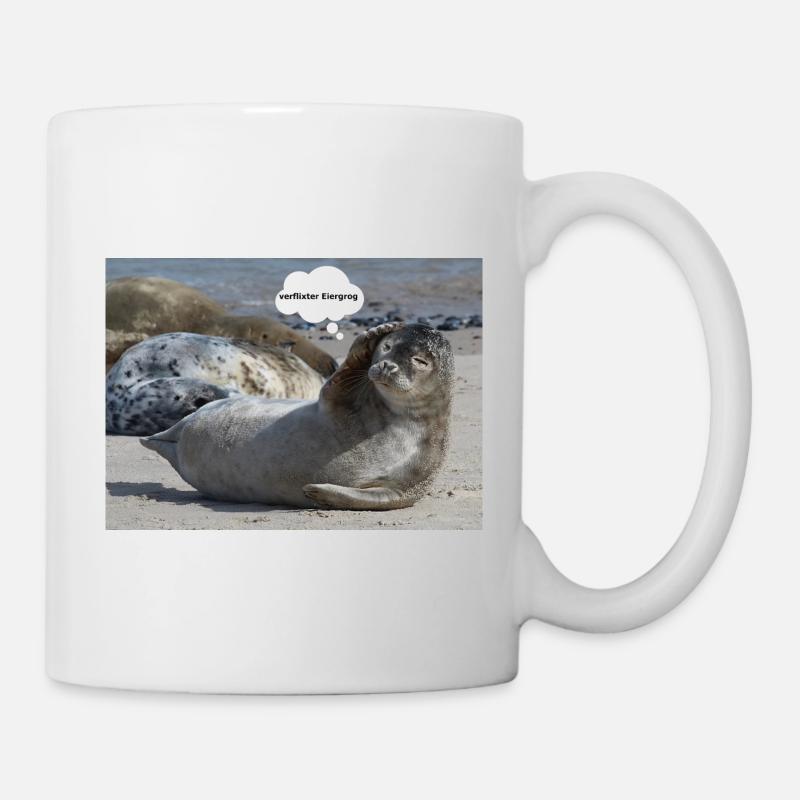 Robbe - Tasse - Weiß