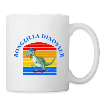 "Fanny von Bongzilla: Entdecke den Dinosaurier-Spaß!" 🦕 - Tasse - Weiß - Rechts