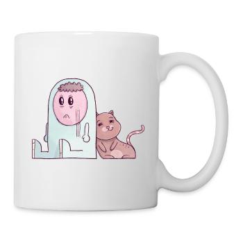 The Tiny Adventures - funny cat - Mug - white - Right