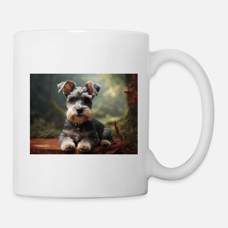 Schnauzer Dog - Mug - white