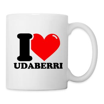 J'adore le prénom udaberri - Mug blanc - blanc - Droite