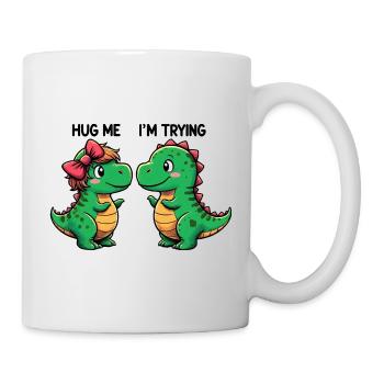 Mignon T-Rex Dinos - Squeeze-moi ! -Amusement - Mug blanc - blanc - Droite
