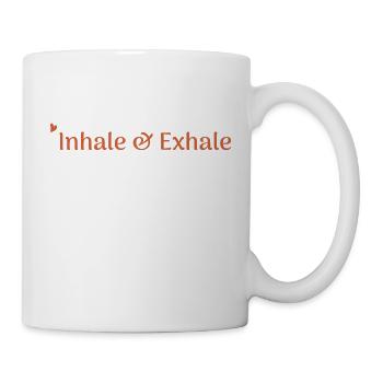 inhale & exhale - Tasse - Weiß - Rechts