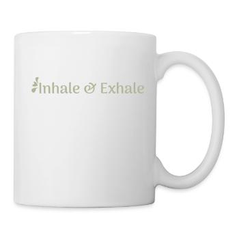 inhale & exhale - Tasse - Weiß - Rechts