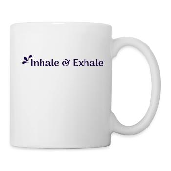 inhale&exhale - Tasse - Weiß - Rechts