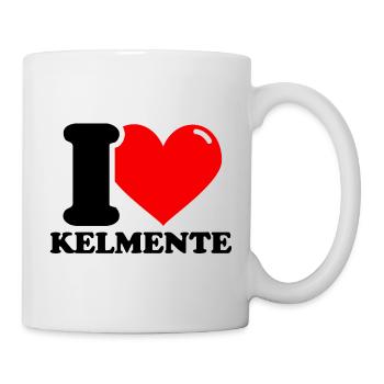 J'adore le prénom Kelmente - Mug blanc - blanc - Droite