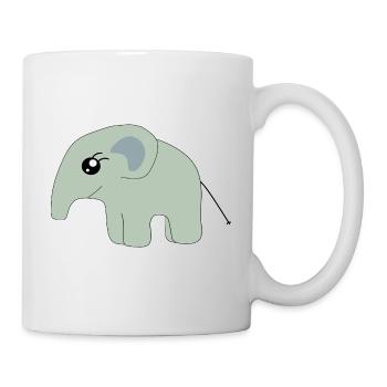 Kawaii Chibi Kawaii Elefant Kawaii Kinder Manga - Tasse - Weiß - Rechts