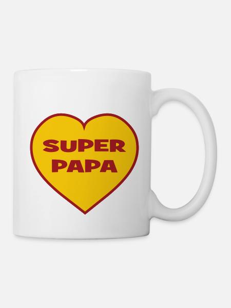 SUPER-VATER - Tasse - Weiß