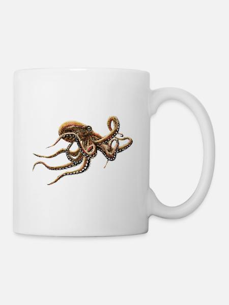 KRAKE - Tasse - Weiß