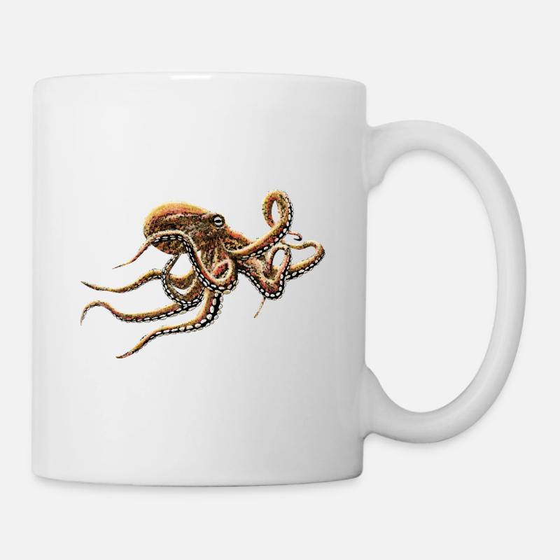 KRAKE - Tasse - Weiß