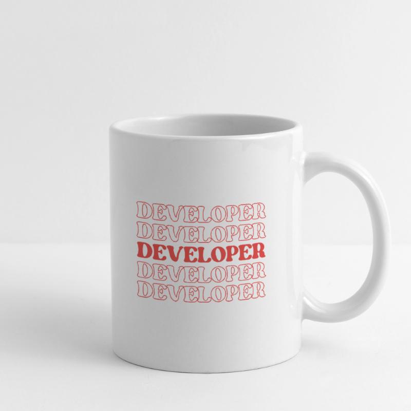 Développeur Programmeur Codeur Codeur Ingénieur logiciel Mug blanc