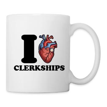 I love legal clerkships - Mug - white - Right
