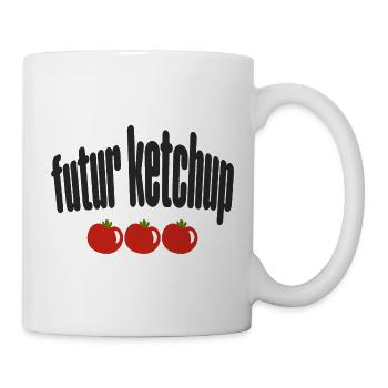 Futur ketchup tomates. Humour humoristique blague - Mug blanc - blanc - Droite