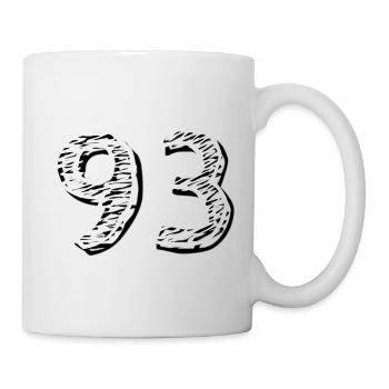 Numéro 93 MT INC PENCIL - Mug blanc - blanc - Droite