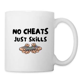 No Cheats Just Skills Gamer Profi - Tasse - Weiß - Rechts