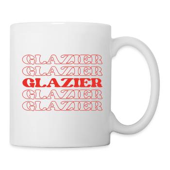 Glaser Glasbläser Fensterinstallateur Fenster - Tasse - Weiß - Rechts