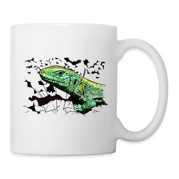 A lizard in the garden - Mug - white - Right
