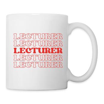 Lecturer Teacher Instructor Speaker Educator - Mug - white - Right