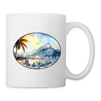 Logo de Rio de Janeiro (aquarelle) - Mug blanc - blanc - Droite