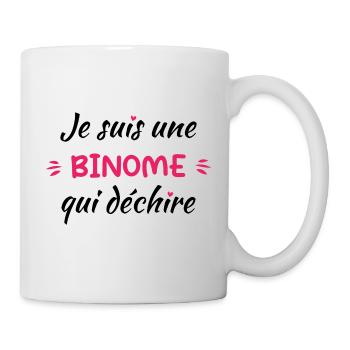 Je suis une binome qui déchire - Mug blanc - blanc - Droite