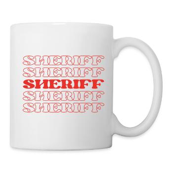 Sheriff Law Enforcement Officer Police Officer - Mug - white - Right