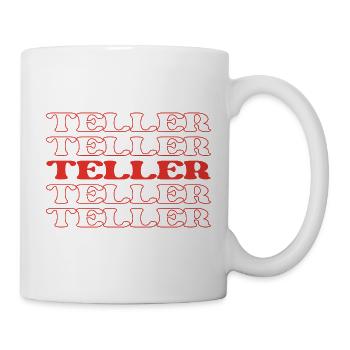Caissier de banque Caissier Banquier Manutentionnaire d’argent - Mug blanc - blanc - Droite
