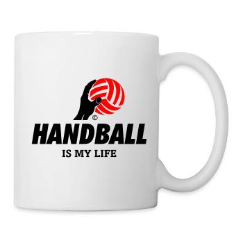 HANDBALL IS MY LIFE - Tasse - Weiß - Rechts