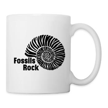 Fossils Rock - Fosssil Hunter - Paleontology - Mug - white - Right