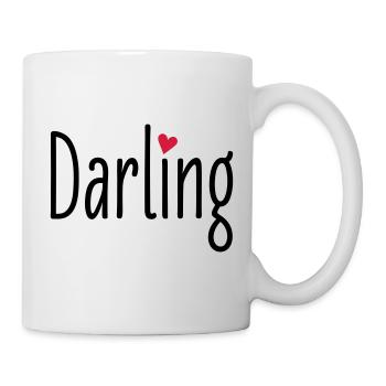 Pet Name Valentine's Day Darling Heart Love Couple Love - Mug - white - Right